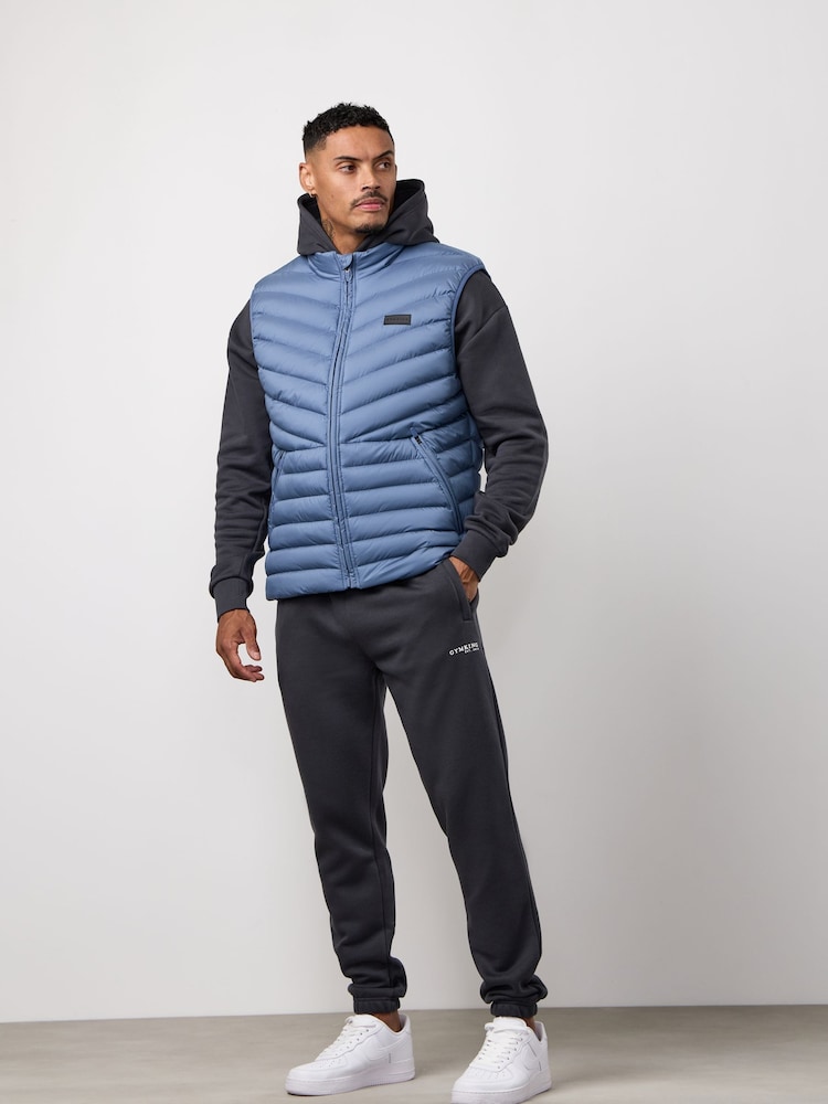 Gym King Blue Endurance Puffer Gilet - Image 4 of 4 Gym King Blue Endurance Puffer Gilet - Image 4 of 4