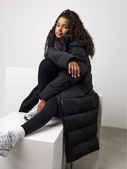 Gym King Black Long Line Puffer - Image 4 of 5
