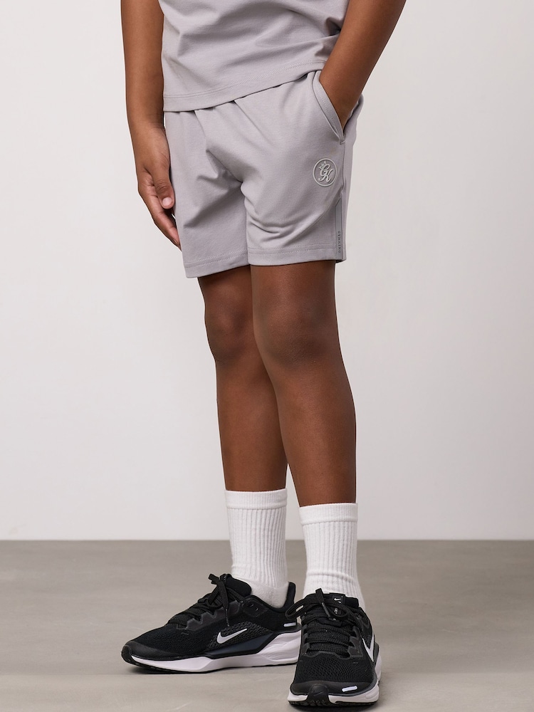 Gym King Grey Pro Jersey Shorts - Image 1 of 4 Gym King Grey Pro Jersey Shorts - Image 1 of 4
