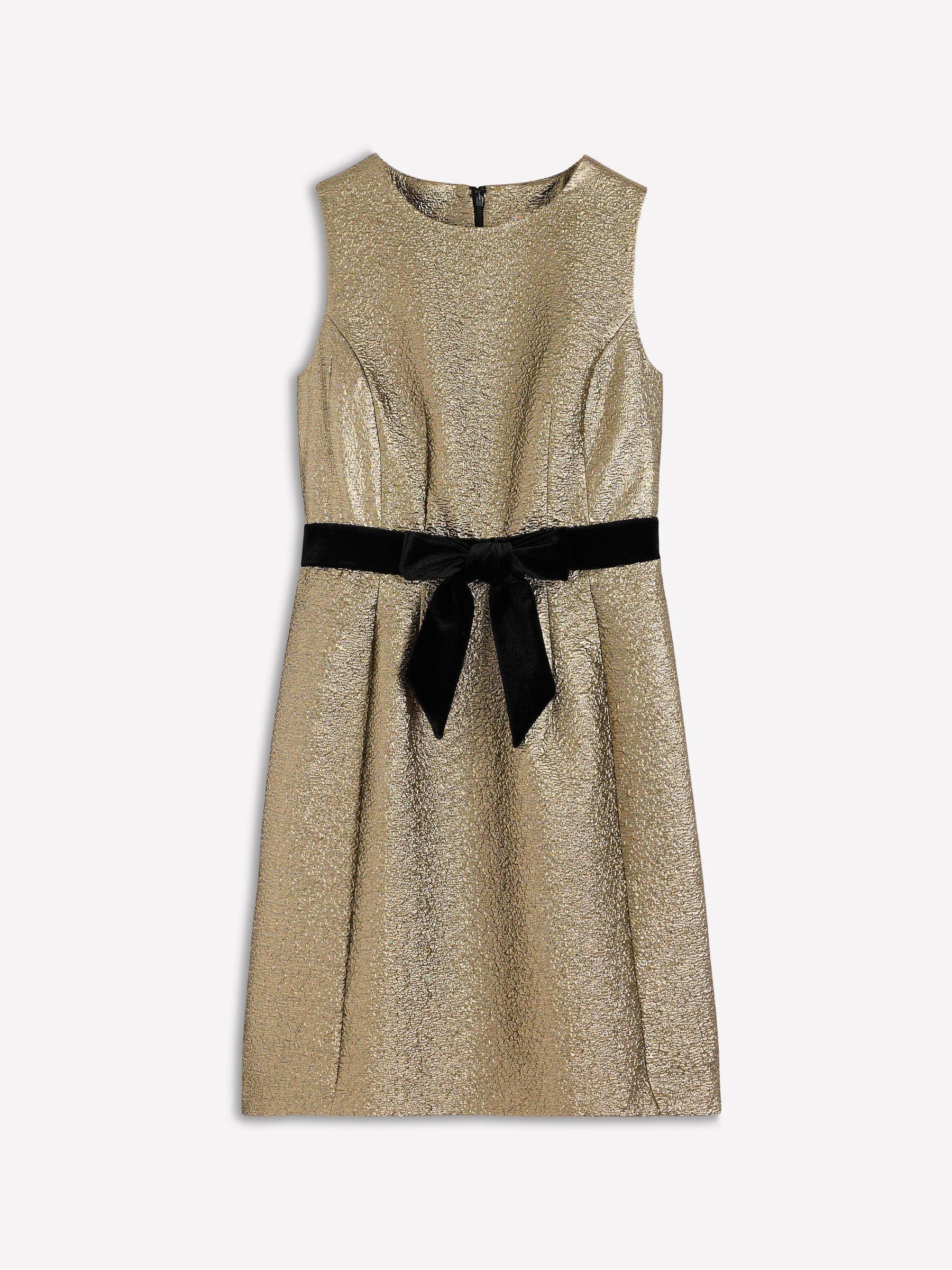 boden ribbed metallic dress Boden Stripe Metallic Knit Dress In Pink Green And Gold Stripe - 55% Off
