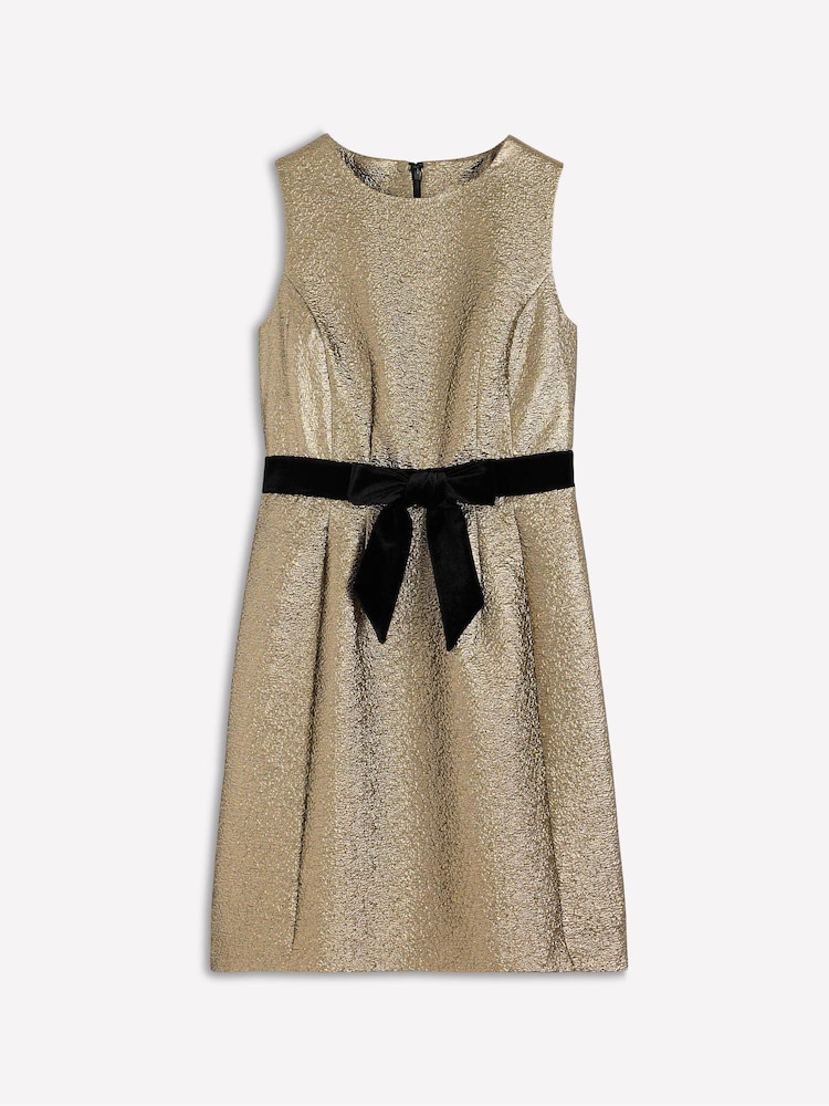 mini boden metallic dress Boden Women's Gold Metallic Shift Dress