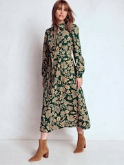 Boden Green Adelaide Zip Cord Midi Dress - Image 1 of 5