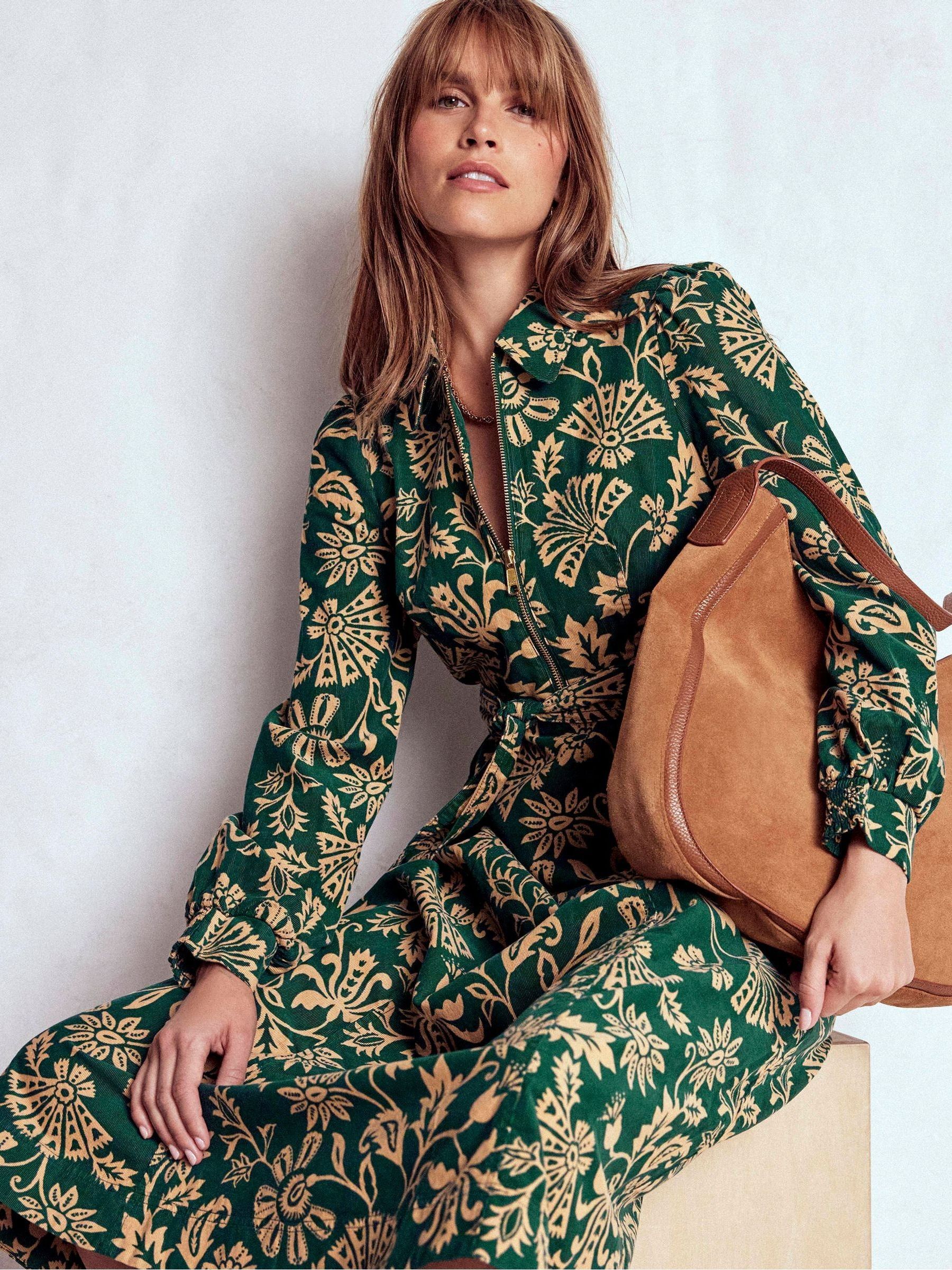 Buy Boden Green Adelaide Zip Cord Midi Dress from Next USA