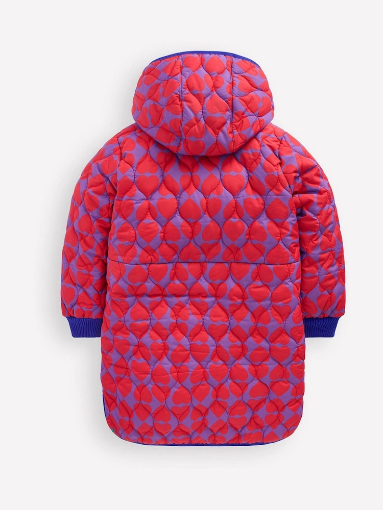 Boden Purple Cosy Longline Coat - Image 2 of 5