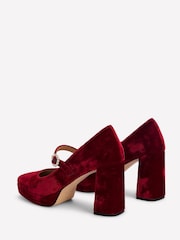Boden Red Platform Mary Janes Shoes - Image 4 of 5