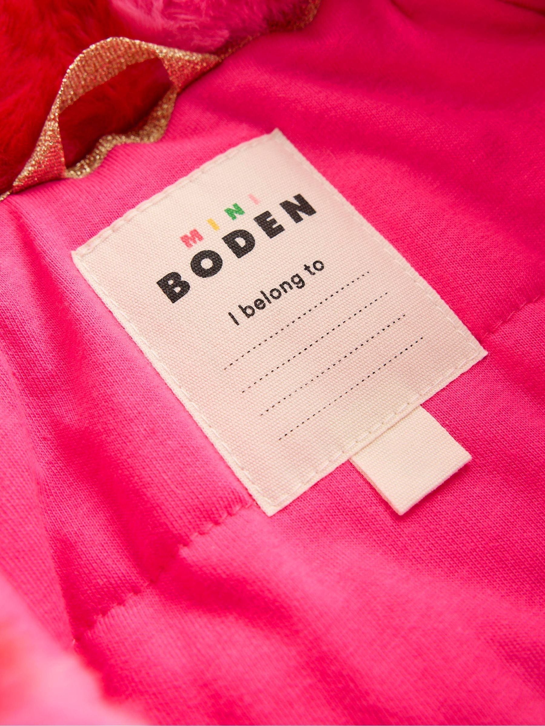 Buy Boden Red Heart Faux Fur Collared Coat from Next USA