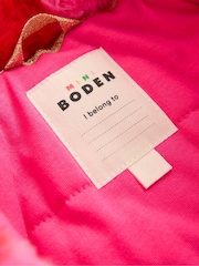 Boden Red Heart Faux Fur Collared Coat - Image 4 of 5