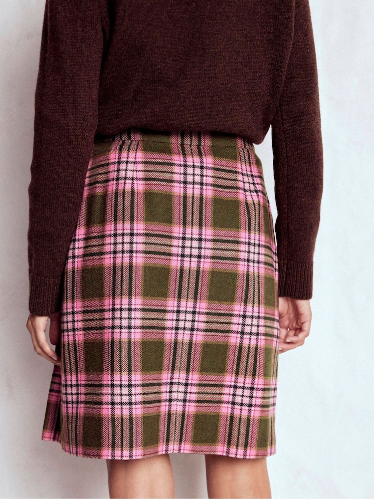 Boden Green Helen Wool Kilt Skirt - Image 2 of 6
