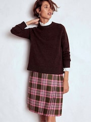 Boden Green Helen Wool Kilt Skirt - Image 3 of 6