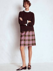Boden Green Helen Wool Kilt Skirt - Image 4 of 6