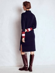 Boden Blue Polly Merino Knitted Dress - Image 3 of 7