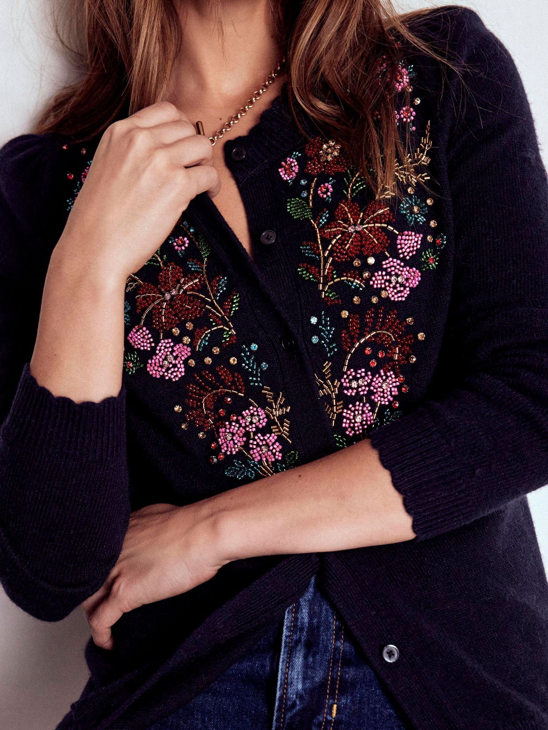 Cardigan Beaded Vintage The | Sweaters Elizabeth 1950s Liz 1940s 