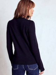 Boden Blue Elizabeth Embellished Cardigan - Image 3 of 7
