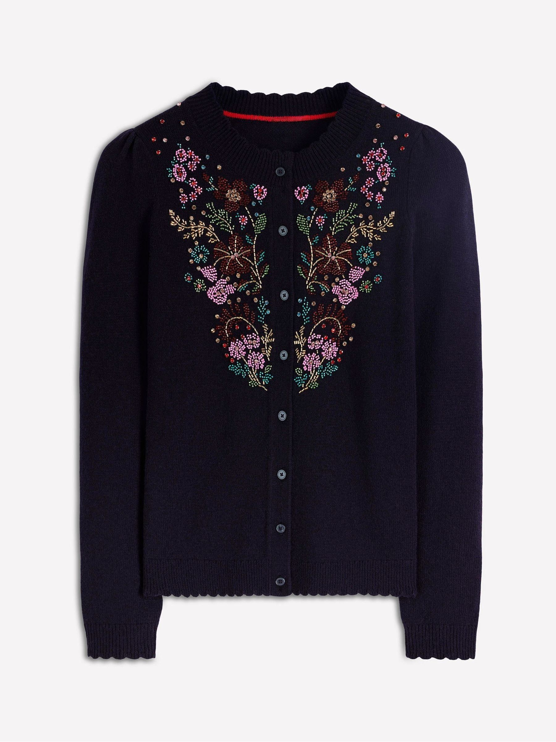 Buy Boden Blue Elizabeth Embellished Cardigan from Next USA