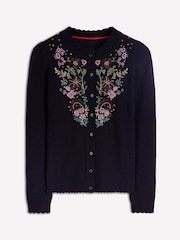 Boden Blue Elizabeth Embellished Cardigan - Image 6 of 7