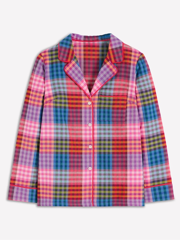 Boden Pink Brushed Cotton Pyjama Shirt - Image 6 of 6 Boden Pink Brushed Cotton Pyjama Shirt - Image 6 of 6