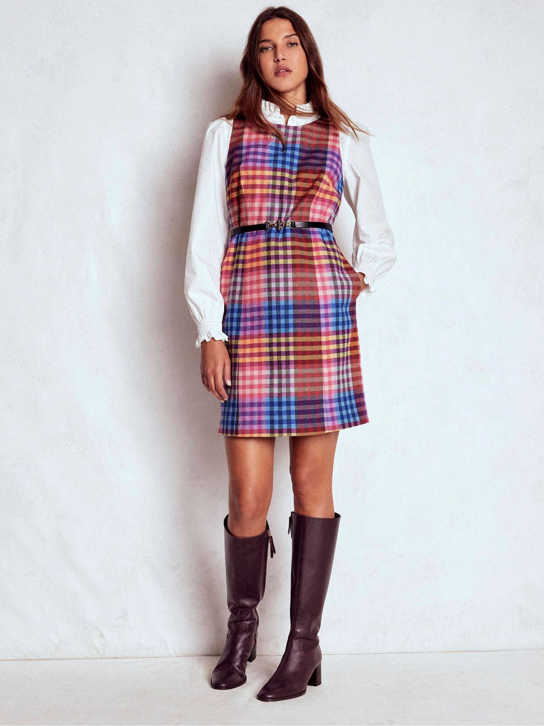 Buy Boden Pink Annie Check Shift Dress from Next USA