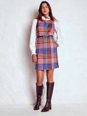 Boden Pink Annie Check Shift Dress - Image 3 of 5