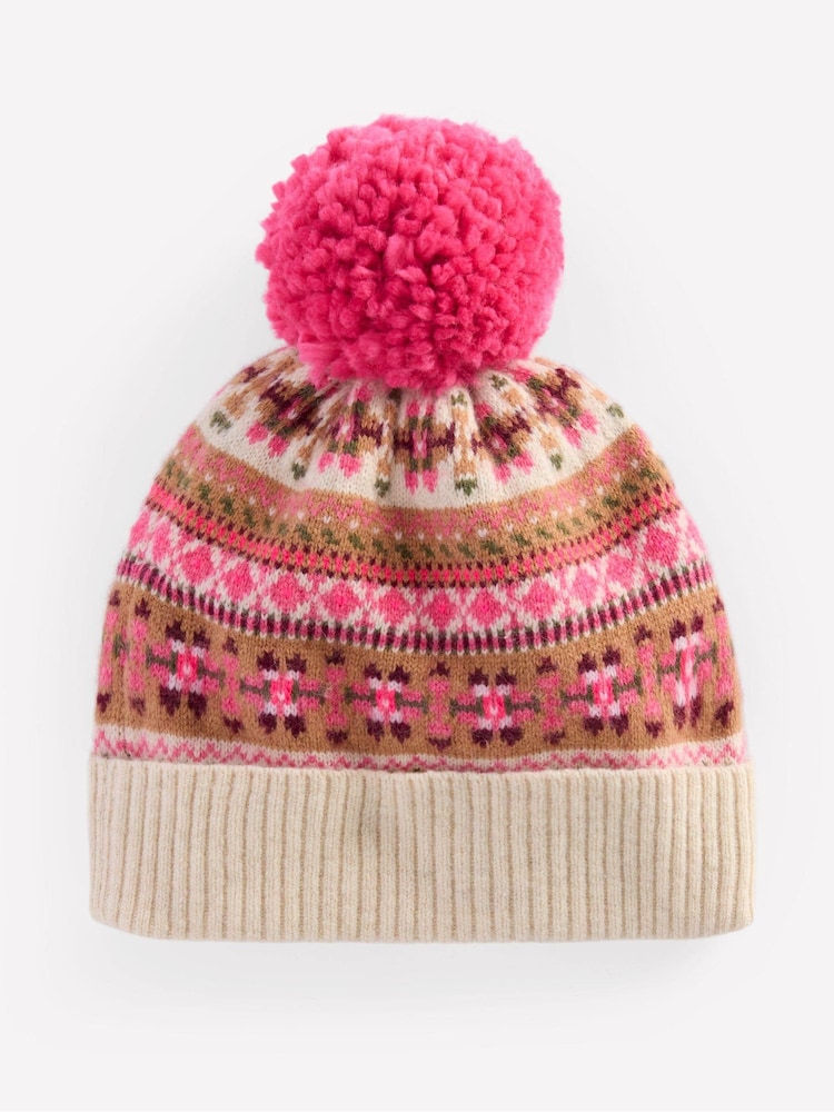 Boden Edie Fair Isle Beanie - Imagen 1 de 3