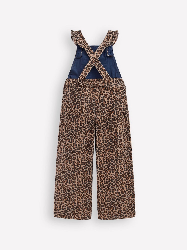 Boden Leopard Frill Dungarees - Imagem 2 de 3