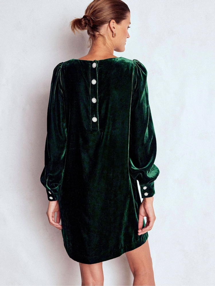 velvet shift dress Estella Dress-Emerald Night go green this season with the alluring velvet Melodie dress Wallis Women's Velvet Cowl Back