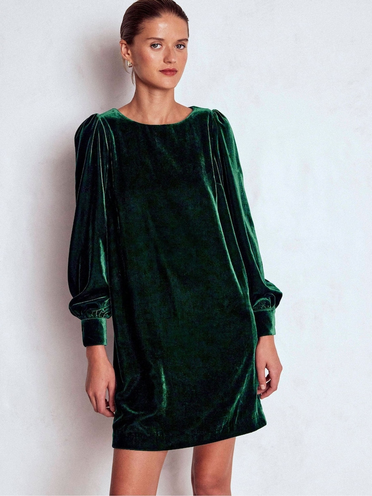 slim fit dress slacks The Green Stand Cut Out Velvet Mini Dress & Reviews - Green - Dresses main image 1