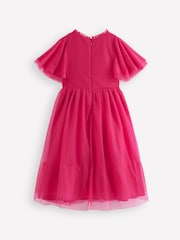 Boden Red Embroidered Tulle Dress - Image 2 of 3