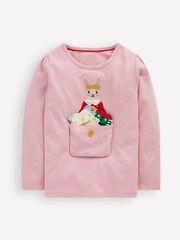 Boden Puff Sleeve Dress Up Christmas Appliqué - صورة 1 من 3