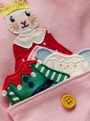 Boden Puff Sleeve Dress Up Christmas Appliqué - صورة 3 من 3