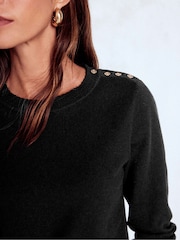 Boden Black Briony Stitch Jumper - Image 4 of 6