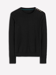 Boden Black Briony Stitch Jumper - Image 5 of 6