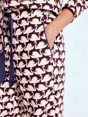 Boden Purple Brushed Cotton Pyjama Trousers - Image 5 of 6