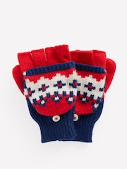 Boden Blue Fairisle Pattern Mittens - Image 1 of 2