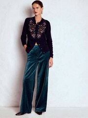 Boden Blue Belgravia Velvet Trousers - Image 3 of 6