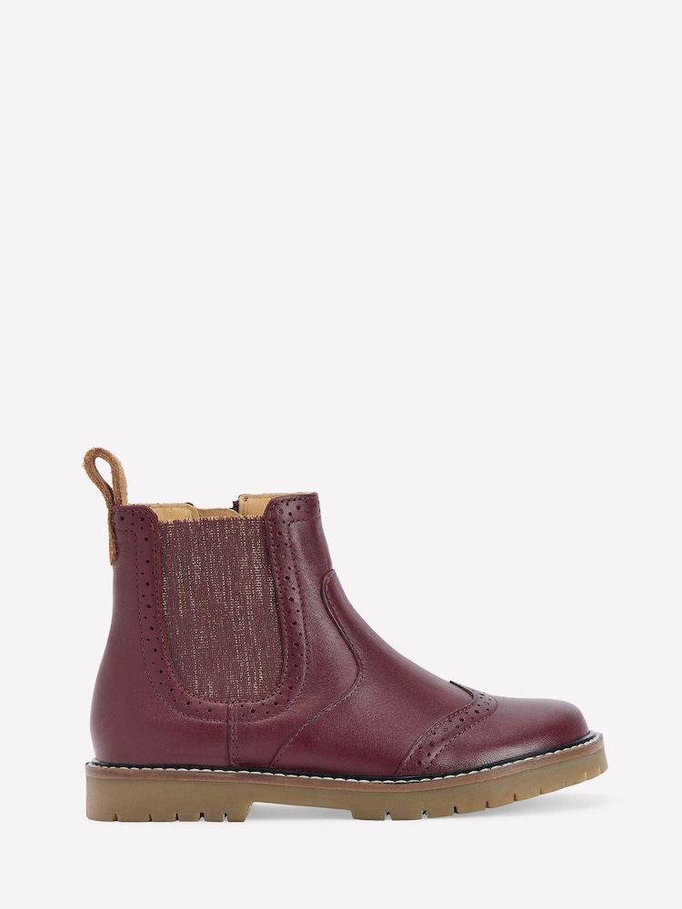 Boden Red Leather Chelsea Boots - Image 1 of 3 Boden Red Leather Chelsea Boots - Image 1 of 3