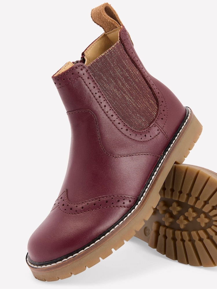 Boden Red Leather Chelsea Boots - Image 3 of 3 Boden Red Leather Chelsea Boots - Image 3 of 3
