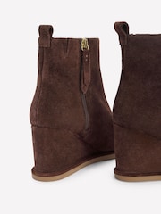 Boden Brown Smart Wedge Boots - Image 4 of 4