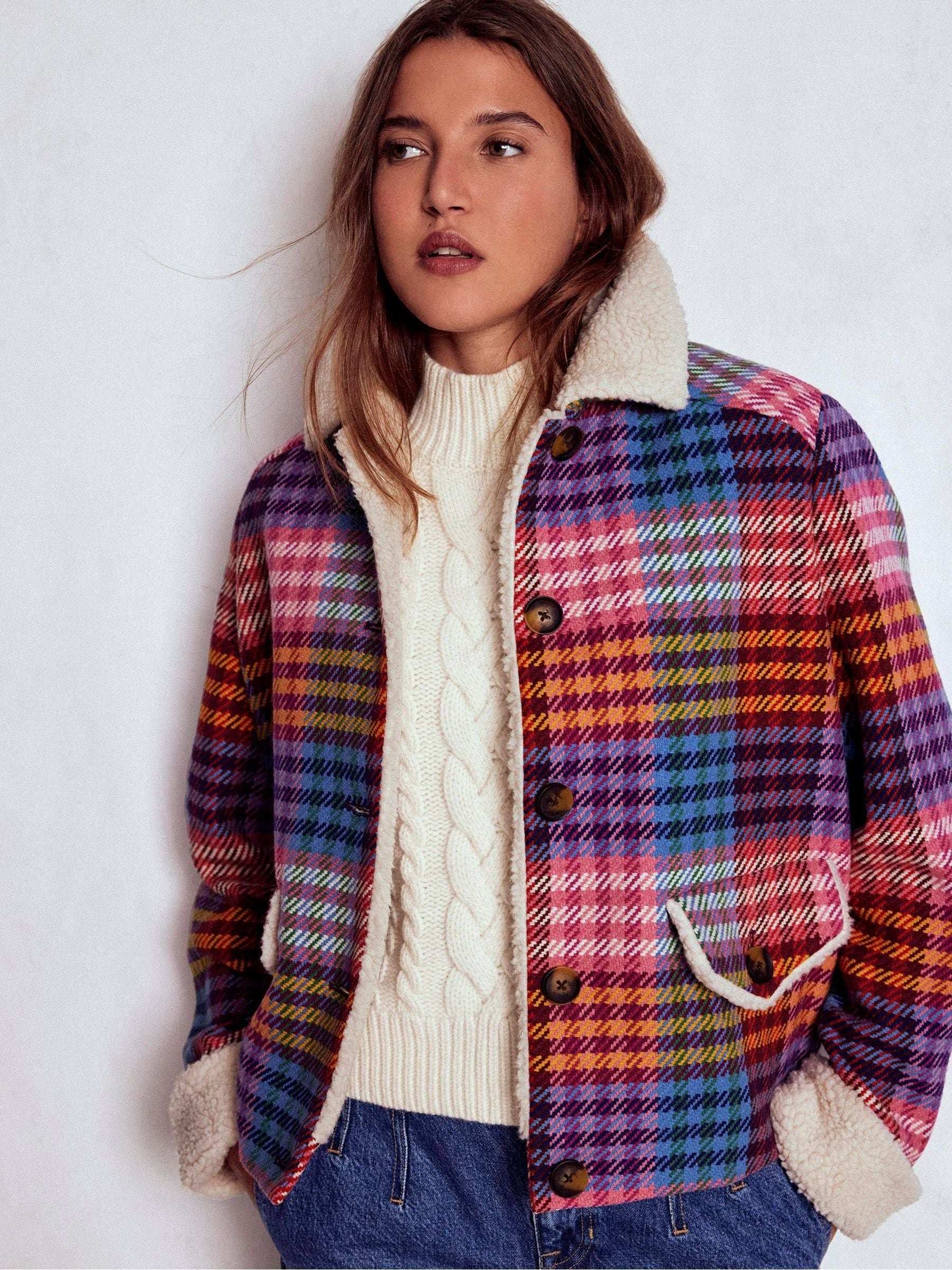 Buy Boden Pink Stirling Short Coat from the Next UK online shop