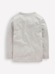 Boden Grey Space Long Sleeve Printed T-Shirt - Image 2 of 3