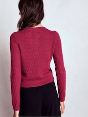 Boden Red Jewel Button Cardigan - Image 3 of 6