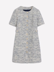 Boden Blue Textured Tab Short Dress - Image 5 of 5
