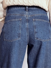 Boden Blue Full Length Barrel Leg Jeans - Image 4 of 6