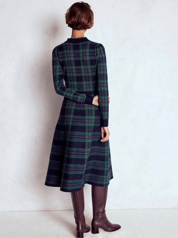 Buy Boden Green Fiona Zip Front Knitted Dress from Next USA