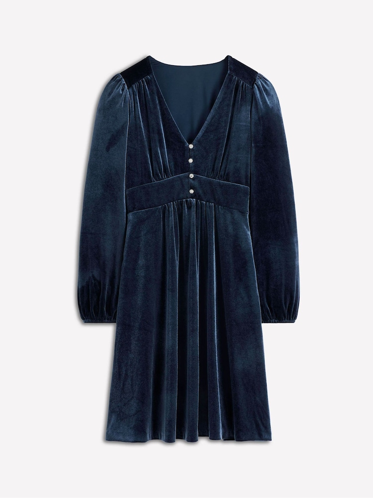 Boden Blue Jocelyn Short Velvet Dress - Image 5 of 5