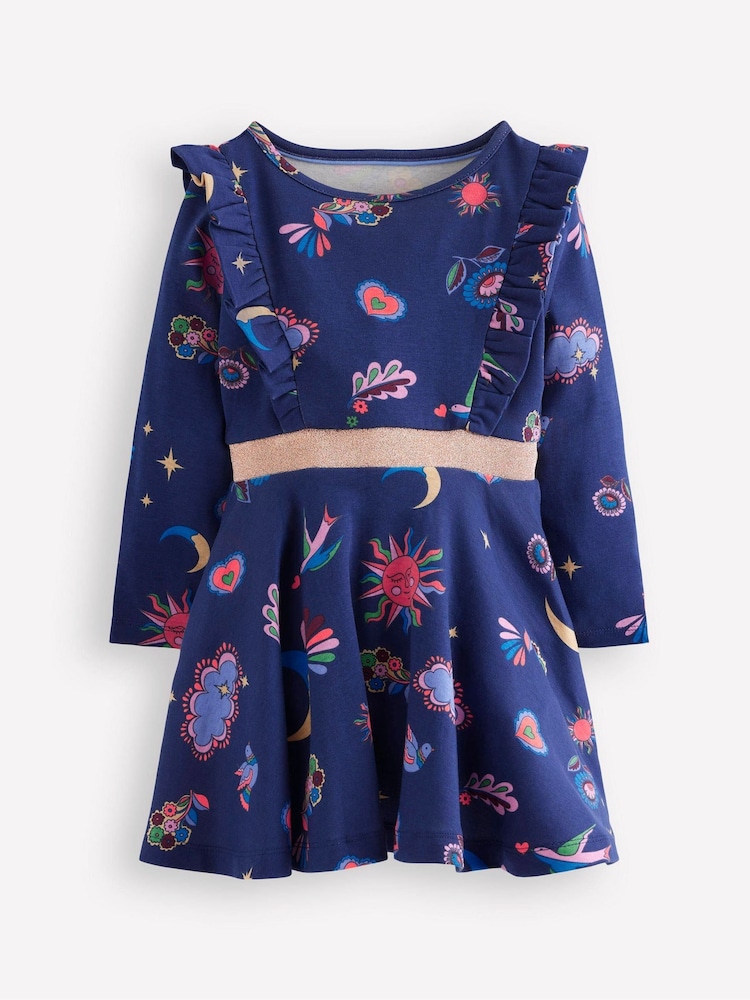 Boden Blue Cora Twirly Jersey Dress - Image 1 of 3