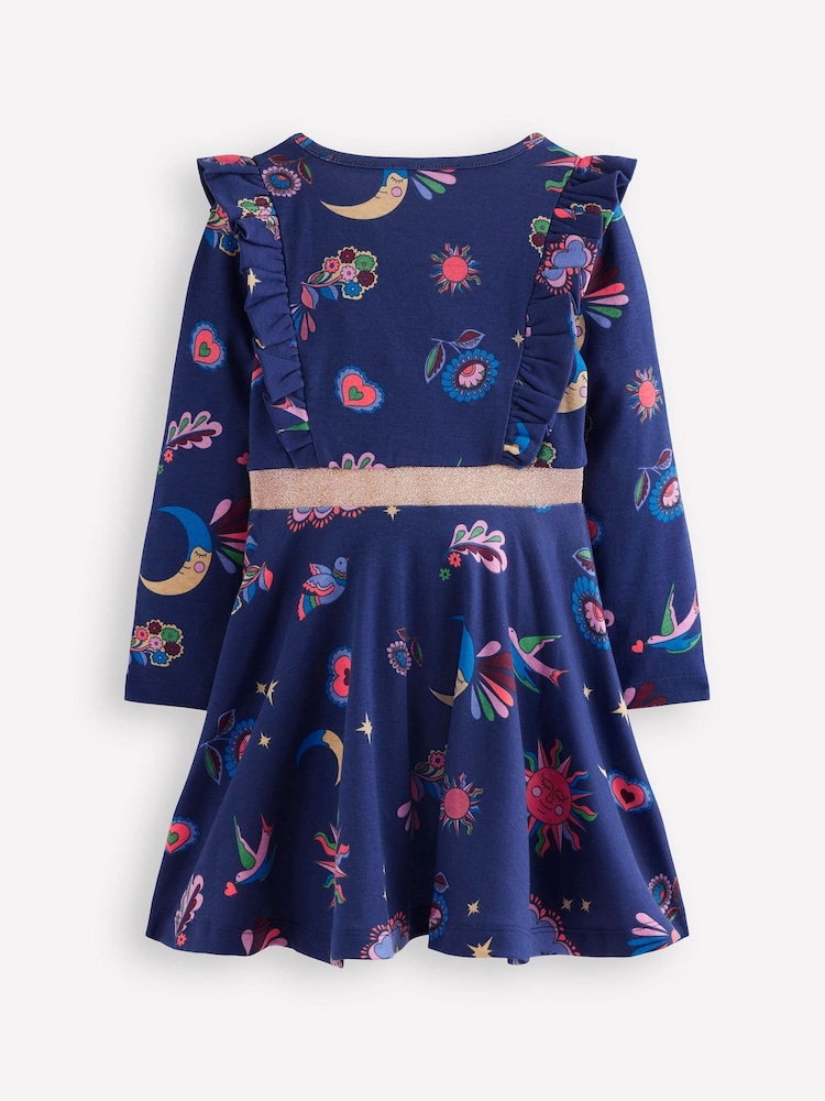 Boden Blue Cora Twirly Jersey Dress - Image 2 of 3