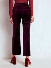 Boden Purple Canonbury Velvet Trousers - Image 3 of 6