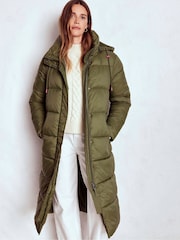 Boden Green Longline Padded Coat - Image 4 of 6