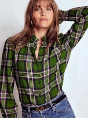 Boden Green Lorna Brushed Cotton Top - Image 1 of 6