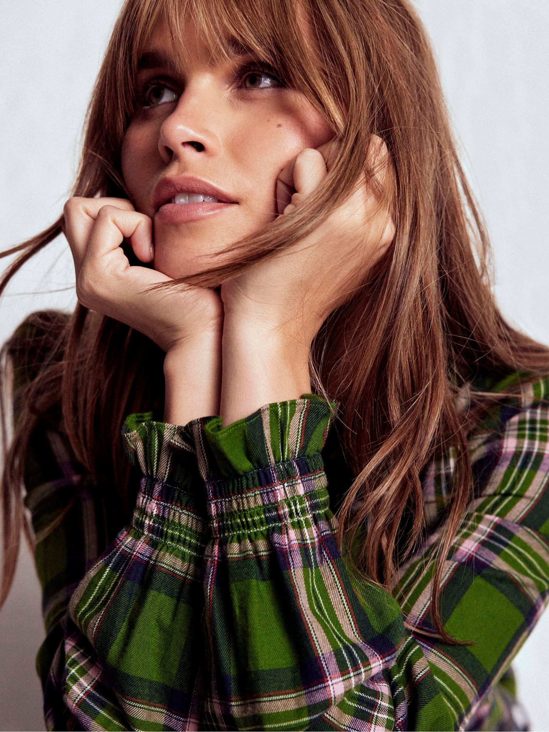 Buy Boden Green Lorna Brushed Cotton Top from Next USA